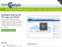 Tablet Screenshot of isalescatalyst.com